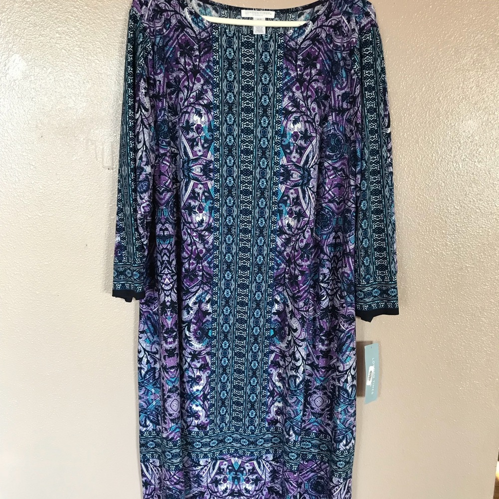 Plus Size: Multi Color Dress